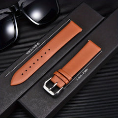 Calfskin Leather Watch Strap 16mm 18mm 20mm 22mm Bracelet Men Ladies