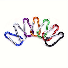 5pcs Aluminum Carabiner D Ring Key Chain Clip Snap Hook Camping Keyring