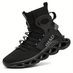 Men's High Top Blade Sneakers for Jogging Tennis Gym