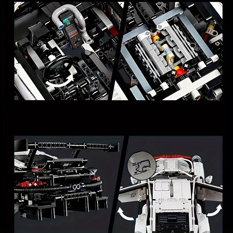 1580pcs Racing Car Building Blocks Model Gift Decoration for Halloween