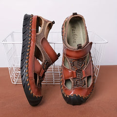 Men's Stitch Non Slip Sandals Comfy Beach Shoes Summer