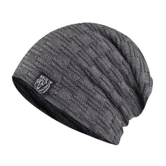Men Thick Thermal Knitted Hat Warm Hat For Snow Weather