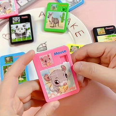 6pcs Sliding Puzzle Toys for Ages 6 Cartoon Animal Slider Puzzles