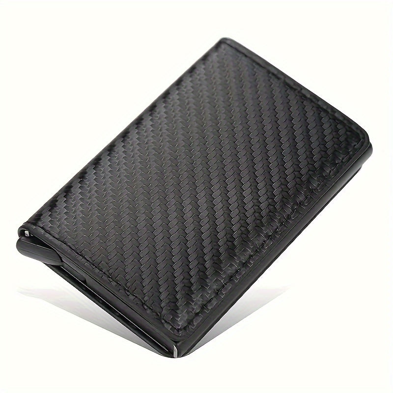Men's Carbon Fiber Wallet Money Clip Bifold