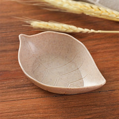 Leaf Shaped Sauce Dishes Set for Sushi Mustard Soy Sauce