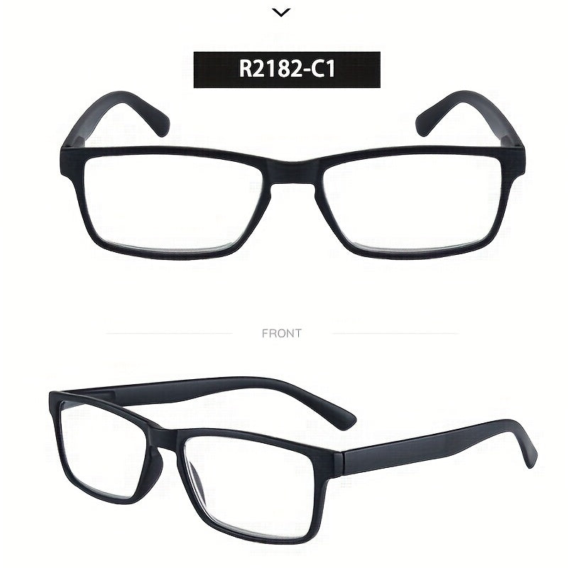 Spring Leg Full Frame PC Presbyopic Glasses Unisex Square Frame