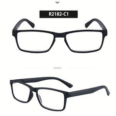 Spring Leg Full Frame PC Presbyopic Glasses Unisex Square Frame