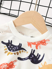 Baby Boy Dinosaur Sweatshirt Long Sleeve Pullover