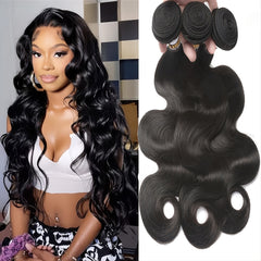 3pcs Body Wave Human Hair Extensions 10a Weaves 20-32-76 Hair Bundles