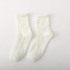 5 Pairs Cozy Fuzzy Socks Non slip Floor Stockings Women's Hosiery