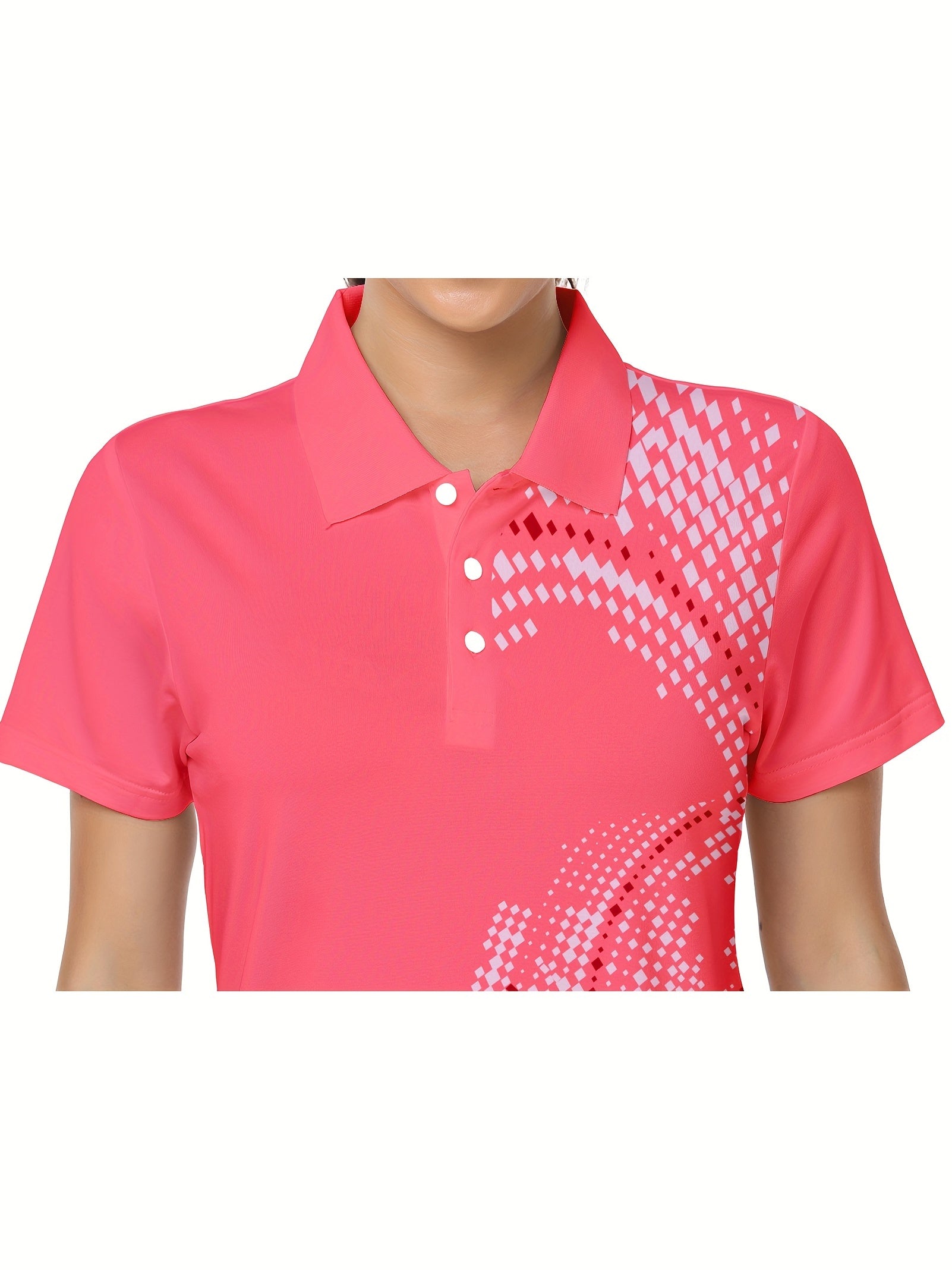 Lapel Neck Cycling Jersey Quick Dry Sports Polo Shirts Women's Clothing