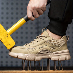 Puncture-Proof Safety Shoes for Work and Construction