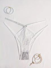 Lace Cut Out Sheer Panty