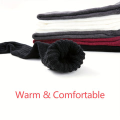 2 Pairs Knitted Thigh High Socks Women's Stockings