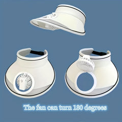 Summer Visor Hat Wide Brim Sunscreen UV Protection Outdoor Beach Hat