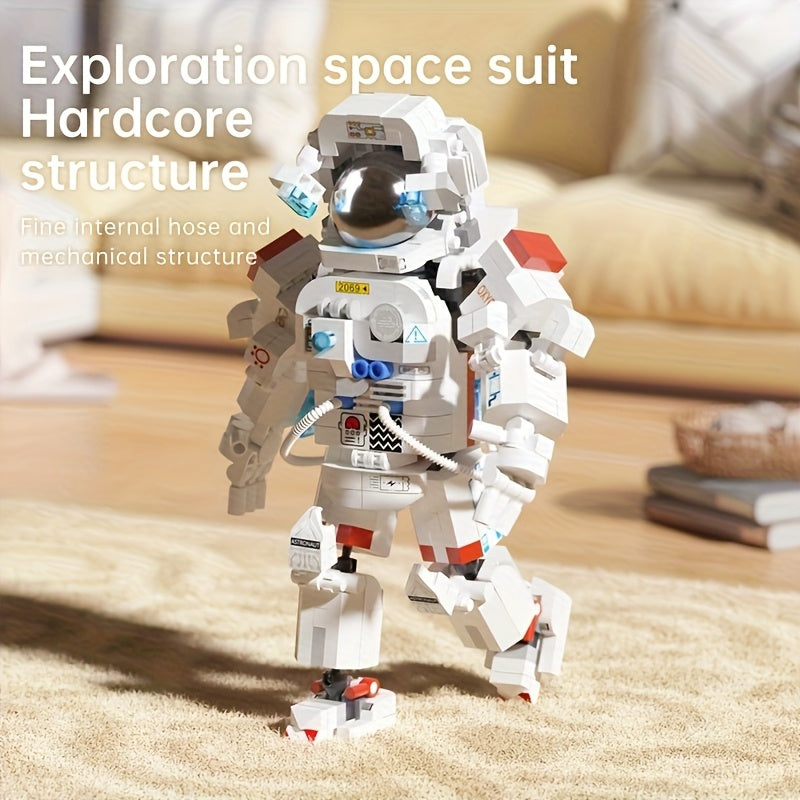 1000 pcs Astronaut Building Blocks Set Mixed Space Explorers Durable ABS Resin