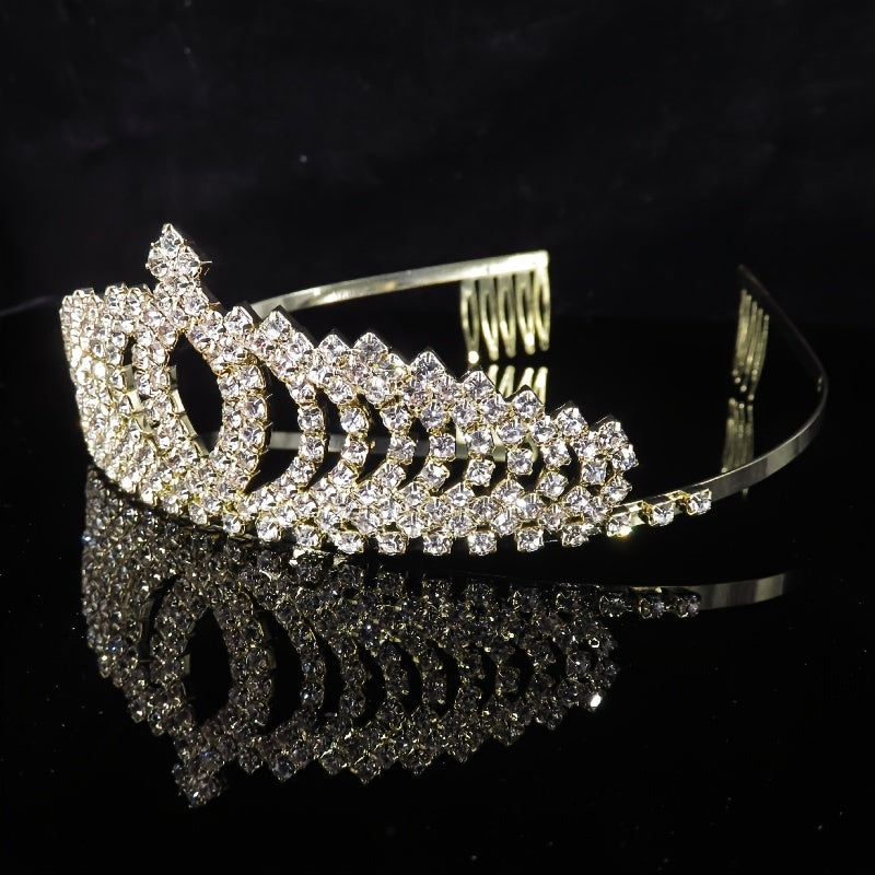 Silver Wedding Baroque Crown Bride Crowns And Tiaras