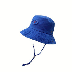 Sunshade Bucket Hat With Letter Embroidery for Men Women