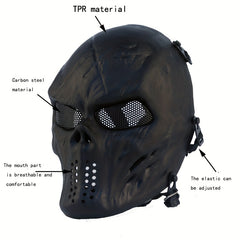 Skeleton M06 Full Face Airsoft Mask for Halloween Cosplay