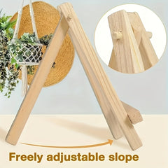 10pcs Easel Set 5 Easels 5 Canvas Elastic Canvas with Easel for Dye Party