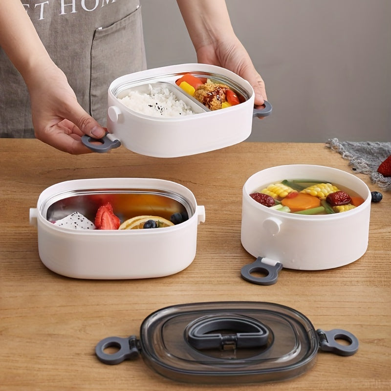304 Stainless Steel Lunch Box Keeps Food Warm for Hours Leakproof