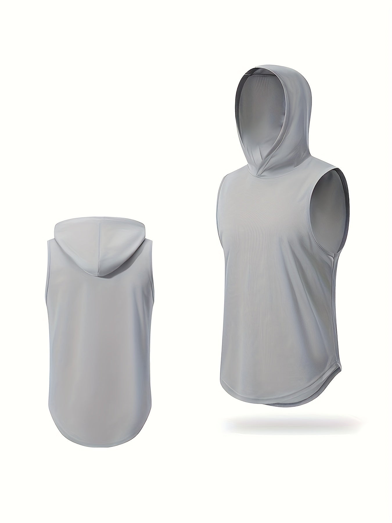 Men's Sleeveless Hooded Sweatshirt Athletic Quick Dry Stretch