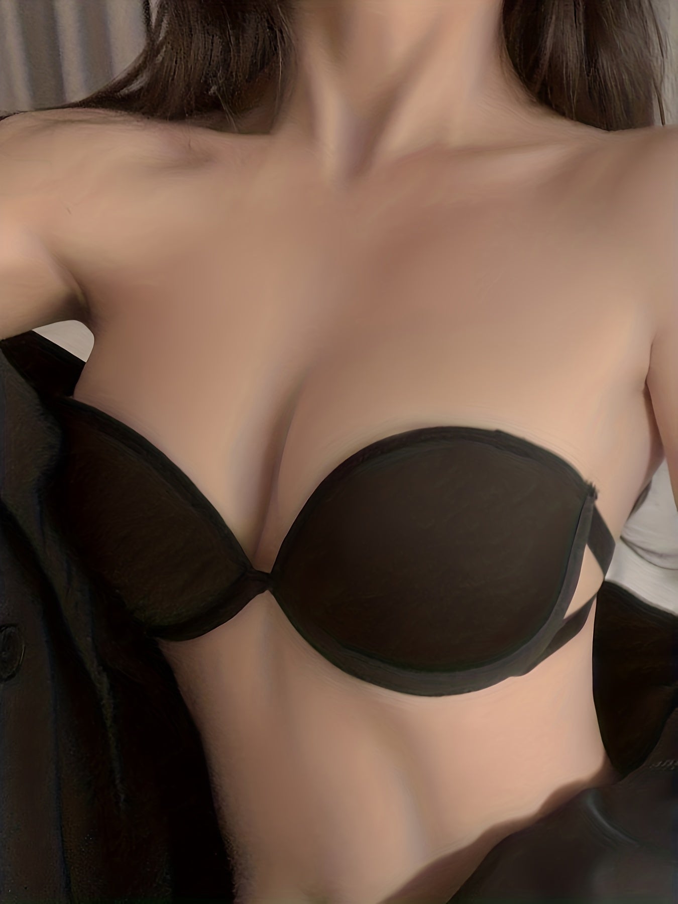Strapless Bandeau Bra Comfy Push Up Invisible Bra Women's Lingerie