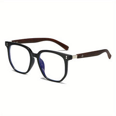 Retro Square Frame Anti Light Glasses for Men and Women with Case