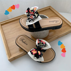 Girl's Bowknot Slippers Sweet Sandals