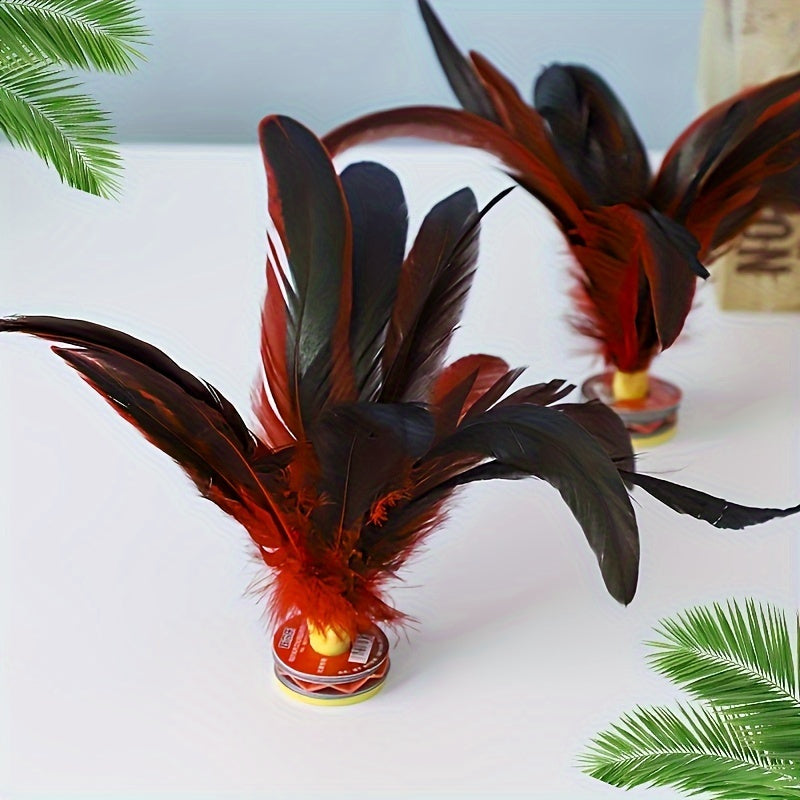 Chicken Feather Shuttlecock for Fitness and Entertainment