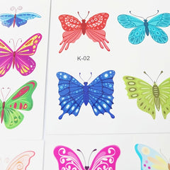 Colorful Butterfly Temporary Tattoo Stickers for Women Kids