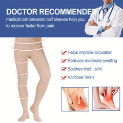 15-20mmHg Compression Pantyhose Thin Closed Toe Size Up