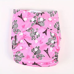 Soft Knitted Fabric Coated Diapers with Snap Buttons