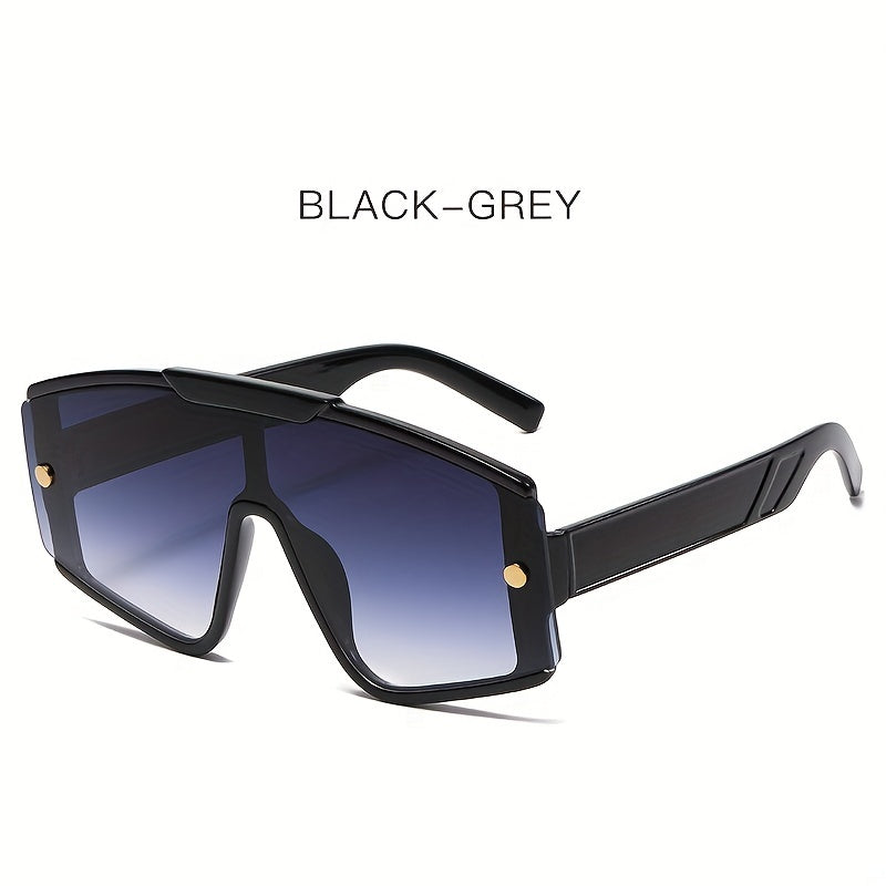 Oversized Shield Sunglasses UV400 for Travel Beach Party Club