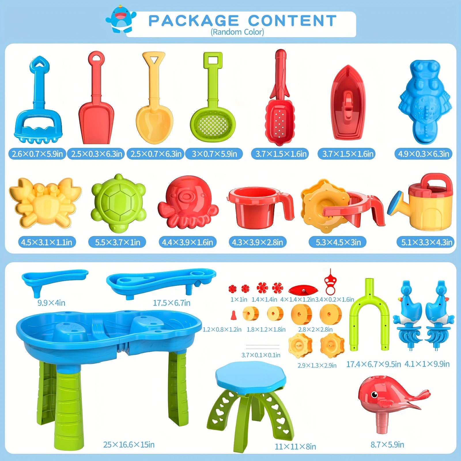Kids Sand Water Table For Toddlers 3 Tier Sand And Water Play Table Toys