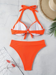 Halter Bra & Panty Swimsuit Set