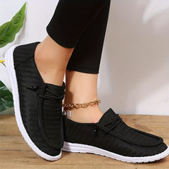 Women's Lace Up Boat Shoes Lightweight Canvas Shoes