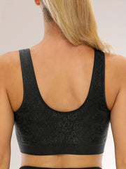 Jacquard Wireless Sports Bra Running Workout Tank Bra Women's Lingerie