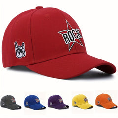 Multicolor Embroidery Outdoor Baseball Cap Sun Hat