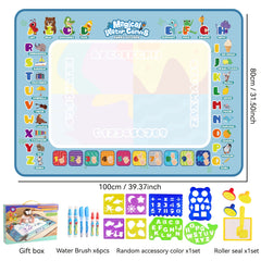 Kids Watercolor Canvas Doodle Painting Mat Toy