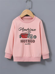 Kid's Pattern Print Sweatshirt Pullover Crew Neck Top