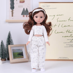 AKODEERD Princess Doll Brown Hair & Eyes Vinyl Skin Stylish Outfits