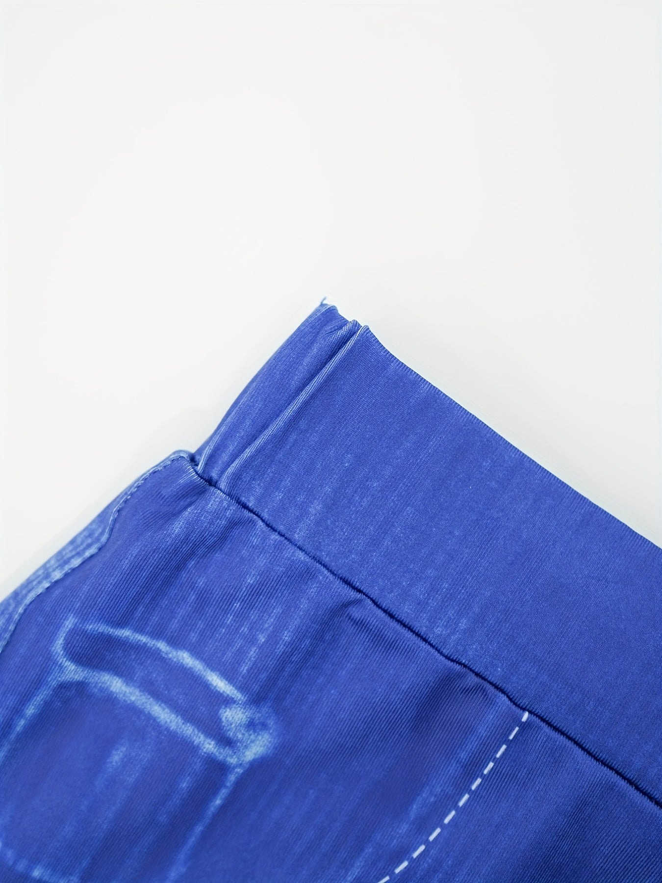 Solid Stretchy Skinny Cropped Jeggings for Women