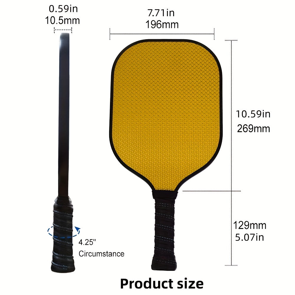 Carbon Fiber Pickleball Set with 2 Paddles and Bag
