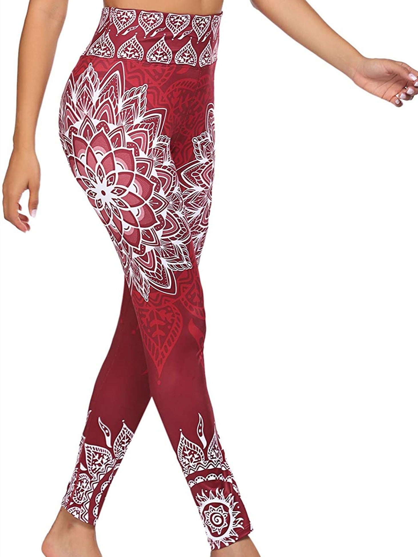 Floral Yoga Leggings for Women - Comfortable Workout Pants