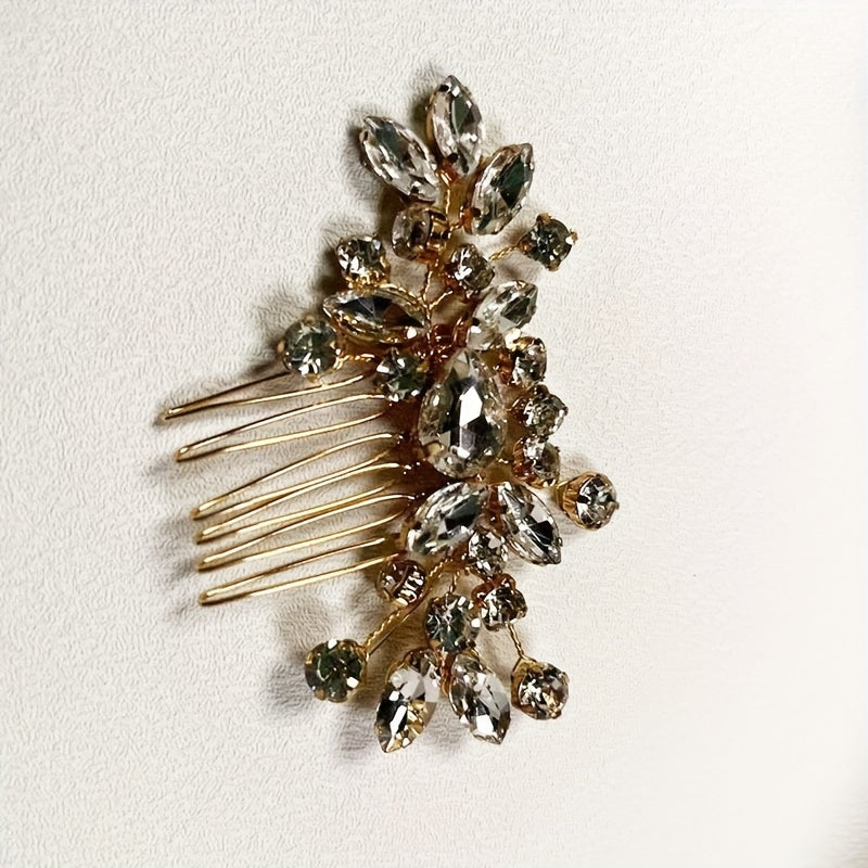 Bridal Crystal Hair Comb Head Jewelry Insert Comb Wedding Hair Accessories