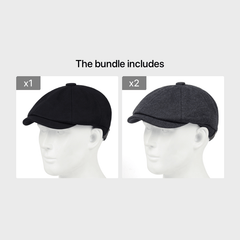 Men's Cotton Beret High Casual Hat With Star Anise