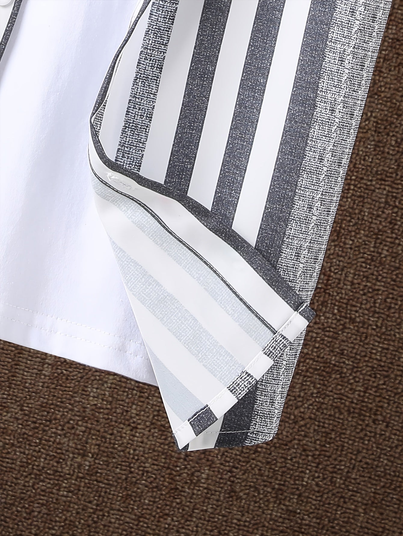 Boys Striped Casual Short Sleeve Shirt