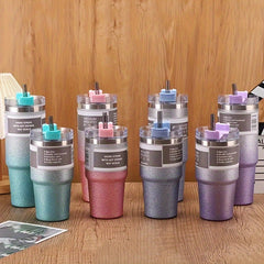 Gradient Stainless Steel Water Bottle 20oz 30oz Double Insulation Water Cup