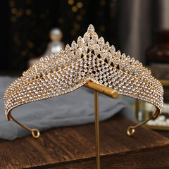 Vintage Rhinestone Princess Tiara Crown Headband Wedding Party